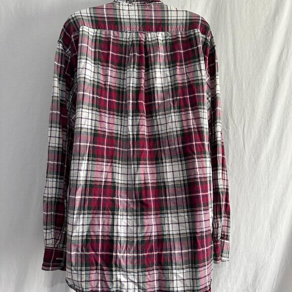 Tommy Hilfiger Womens Plaid Button down long sleeve shirt, size XL - Picture 2 of 4